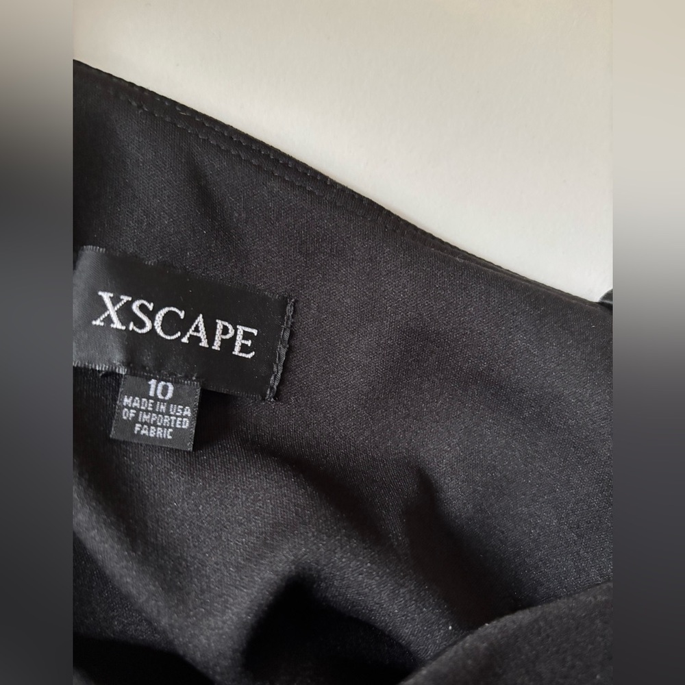 Xscape One-Shoulder Black Gown - Picture 6 of 6